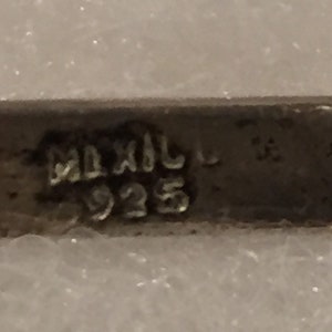 Collar de plata de ley 925 con ágata y colgante hecho a mano de México vintage imagen 5