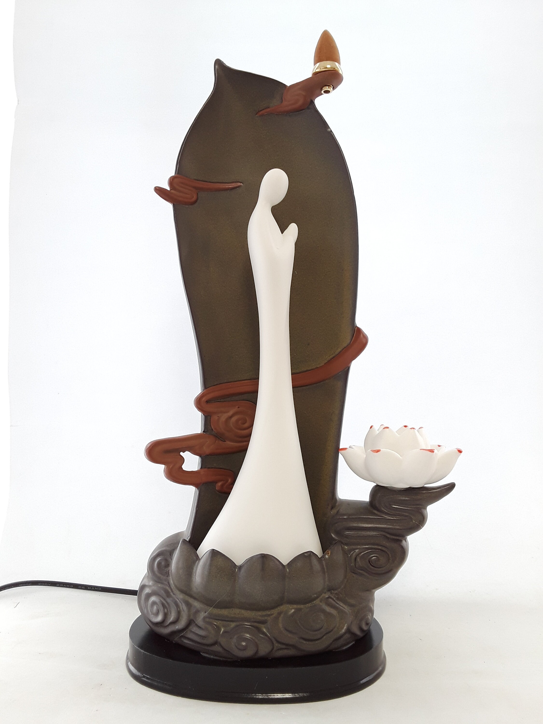 USB powered zen LED backflow incense burner with a box of FREE incense ...