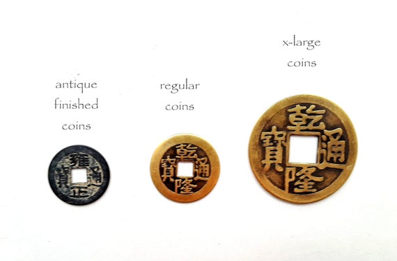 ガンジー　インド歴代首相　額縁付 I Ching Coins With Rusty Antique Finish, 9 Brass Chinese Metal