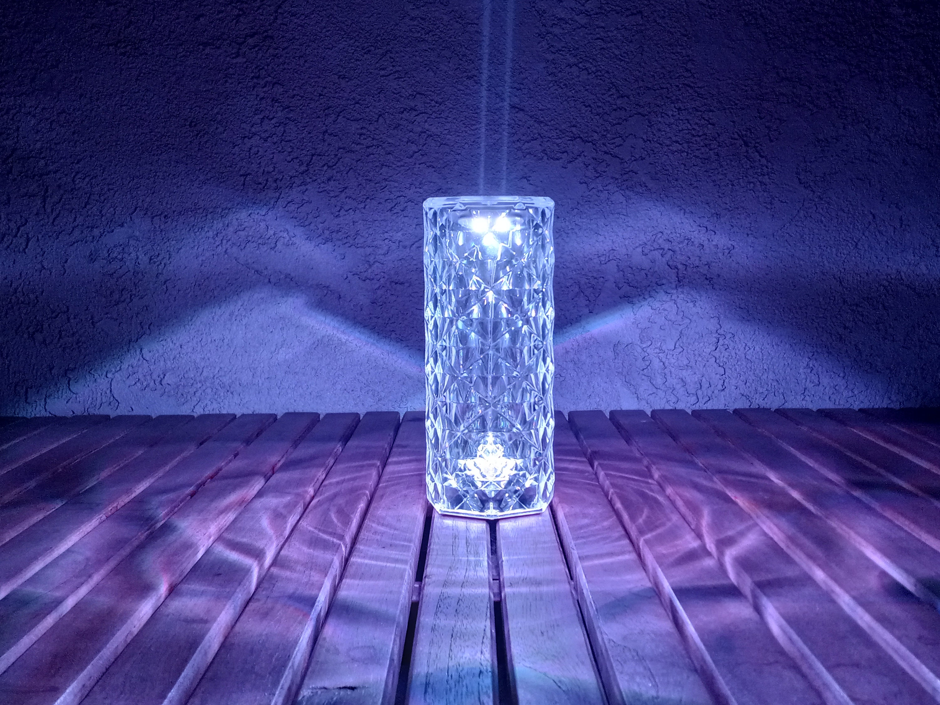 thumbnail image 2 of Himalayan Pink Salt Lamp - Battery Powered Night Light With Crackle Glass Ball For Bedroom 2 of 4