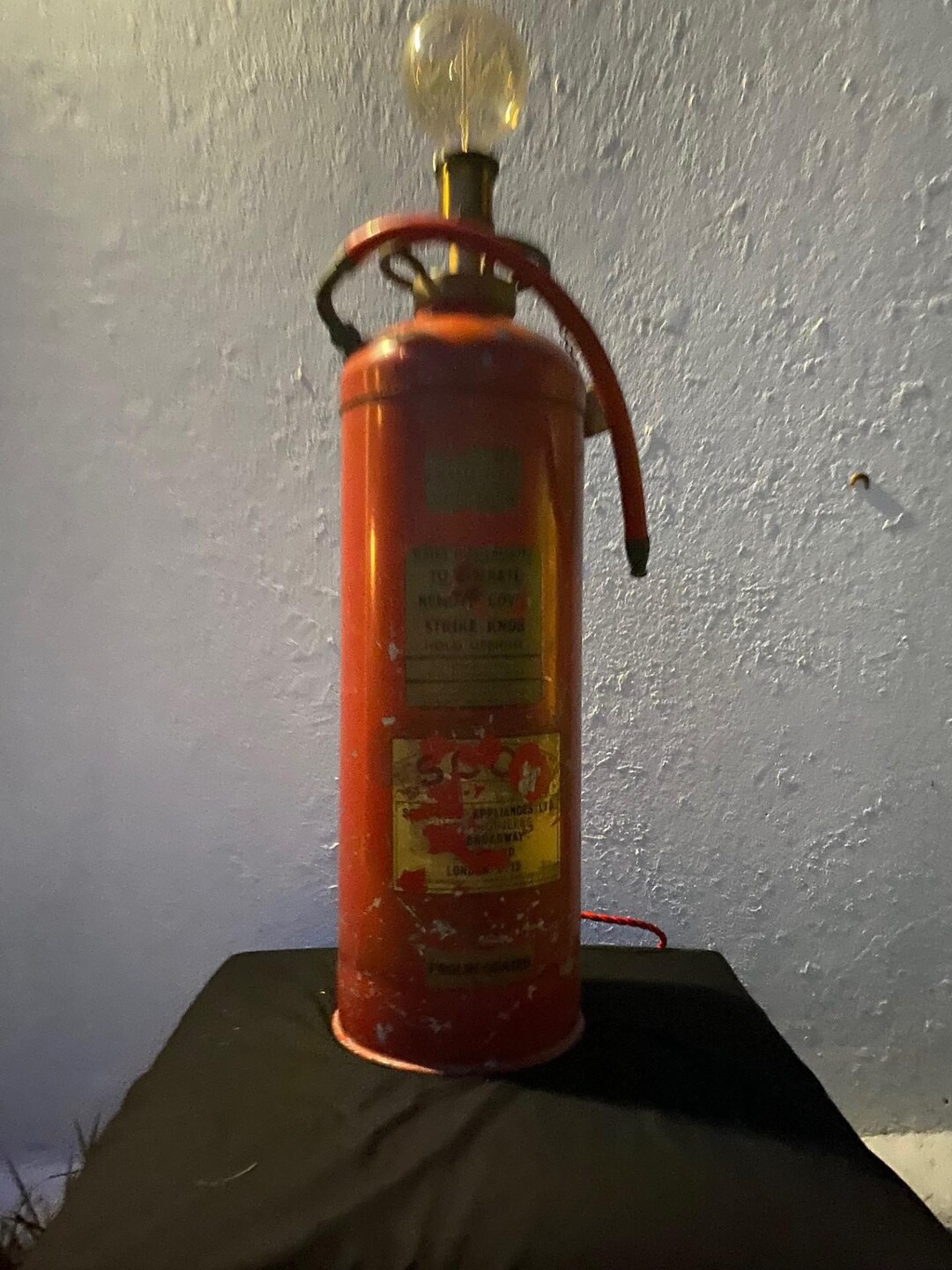 Extinguished Lamp Vintage Fire Extinguisher Lamp - Etsy
