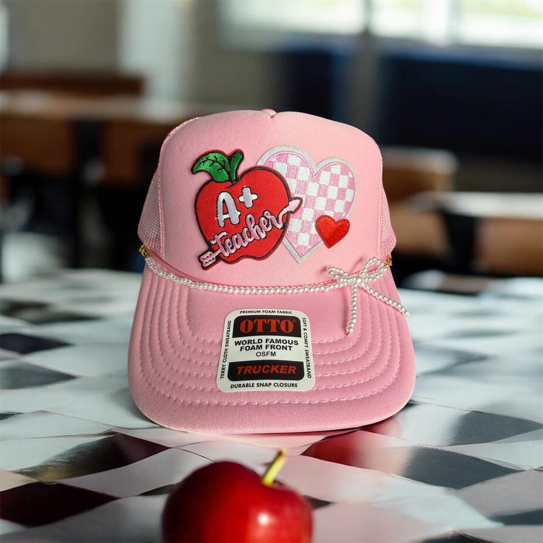 A+ Teacher Pink Otto - Etsy