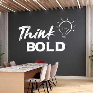 Calcomanía de pared para oficina, calcomanía de trabajo en equipo, arte de pared para oficina, decoración de oficina, calcomanía de pared de trabajo en equipo, decoración de pared de oficina, calcomanías de oficina, arte motivacional WI0028