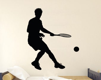 Tennis Decal Sports Decal Tennis Sticker Tennis Wall Decal Sports Wall Decal Tennis Vinyl Decal Room Sport Decal Tennis Sport Decal TN0004