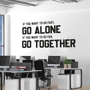 Calcomanía de oficina, calcomanía de trabajo en equipo, arte de pared de oficina, decoración de oficina, calcomanía de trabajo en equipo, decoración de pared de oficina, calcomanías de oficina, arte motivacional OFC0006