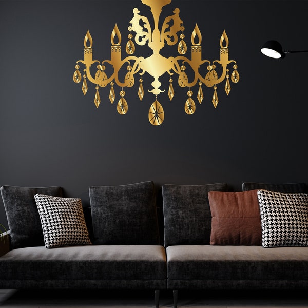 Chandelier Wall Art Etsy