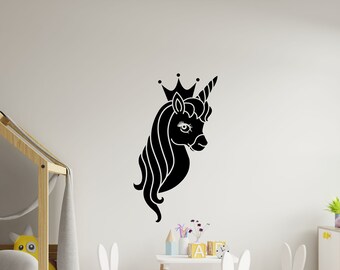 Unicorn Wall Sticker, Unicorn, Unicorn Decal, Unicorn Wall Art , Unicorn Wall Decal, Unicorn Wall Sticker, Unicorns, Unicorn Decor,  KD0079