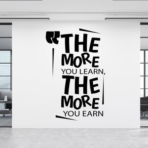 Calcomanía de pared para oficina, Arte de pared para oficina, Decoración de pared para oficina, Adhesivo de pared para oficina, Letra de vinilo, Adhesivo para ventana, Arte de pared motivacional, Adhesivo de equipo OF0001