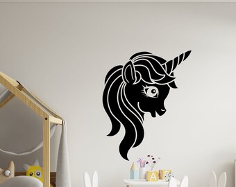 Unicorn Wall Sticker, Unicorn, Unicorn Decal, Unicorn Wall Art , Unicorn Wall Decal, Unicorn Wall Sticker, Unicorns, Unicorn Decor,  KD0080