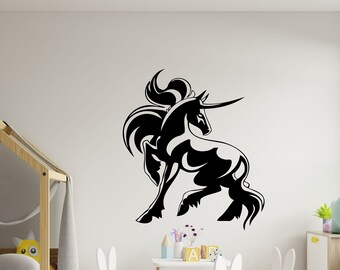 Unicorn Wall Sticker, Unicorn, Unicorn Decal, Unicorn Wall Art , Unicorn Wall Decal, Unicorn Wall Sticker, Unicorns, Unicorn Decor,  KD0076