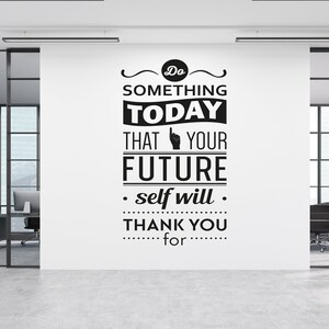 Calcomanía de pared motivacional para oficina, calcomanía de pared para oficina, arte de pared para oficina, decoración de pared para oficina, calcomanía de pared para oficina, letra de vinilo, calcomanía para ventana OF0067