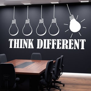 Calcomanía de pared para oficina, calcomanía de oficina, arte de pared para oficina, decoración de oficina, calcomanía de pared tipográfica, decoración de pared para oficina, calcomanías de oficina, motivacional OFC0016
