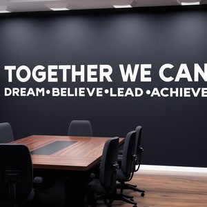 Calcomanía de oficina, calcomanía de oficina, arte de pared de oficina, decoración de oficina, calcomanía de pared de trabajo, decoración de pared de oficina, calcomanías de oficina, arte motivacional OFC0069