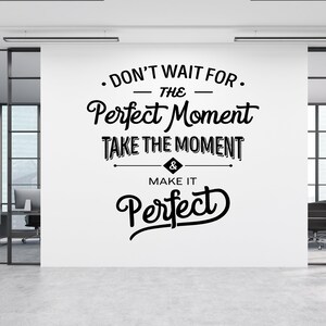 Vinilo decorativo con frase motivacional para oficina, vinilo decorativo para oficina, decoración de oficina, letras de vinilo, vinilo para ventana OF0064