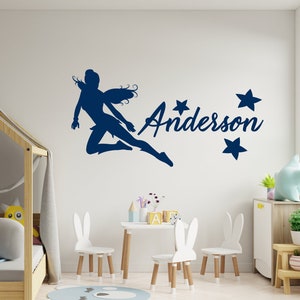 Personalized Fairy Wall Decal Girls  Wall Art Baby Nursery Wall Decals Monogram Vinyl Wall Decals Girl Kids Wall Decal Name Wall DecalPA0241
