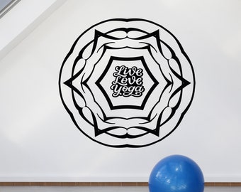 Yoga Decal Meditaton Decal Yoga Wall Art Yoga Decor Namaste Sticker Wall Decor Yoga Motivation Decal StickerNamaste Vinyl Decal YG0038