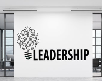 Office Wall Decal,Leadership Decal, Office Wall Art,Office Decor,Leadership Wall Decal, Office Wall Decor, Office Decals,Motivational TM0102