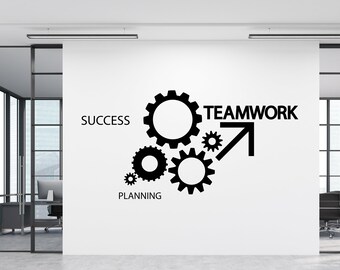 Office Wall Decal,Teamwork Decal, Office Wall Art,Office Decor,Teamwork Wall Decal, Office Wall Decor, Office Decals,Motivational Art TM0097