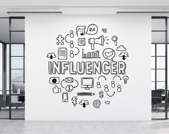 Sticker mural bureau, Sticker bureau, Art mural de bureau, décoration de bureau, Sticker mural travail, décoration murale de bureau, Stickers bureau, Art motivant TM0157