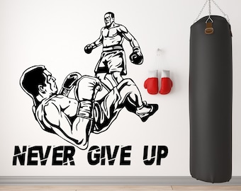 Boxing Wall Decal Gym Wall Decor Sport Motivation Workout Wall Art Fitness Motivation Wall Decal Gym Wall Art Gym Boxing Decal BOX0012