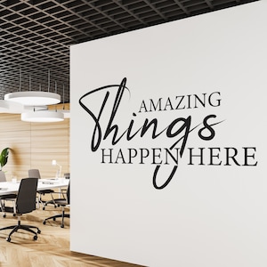 Vinilo decorativo con frases de oficina, frases motivadoras, vinilo para ventana, WI0019