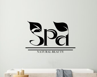 Wall Decals Spa Therapy Beauty Decal Vinyl Sticker SPA Beauty Salon Art Home Decor Spa Art Wellness Wall Art Spa Wall Sticker BS0064