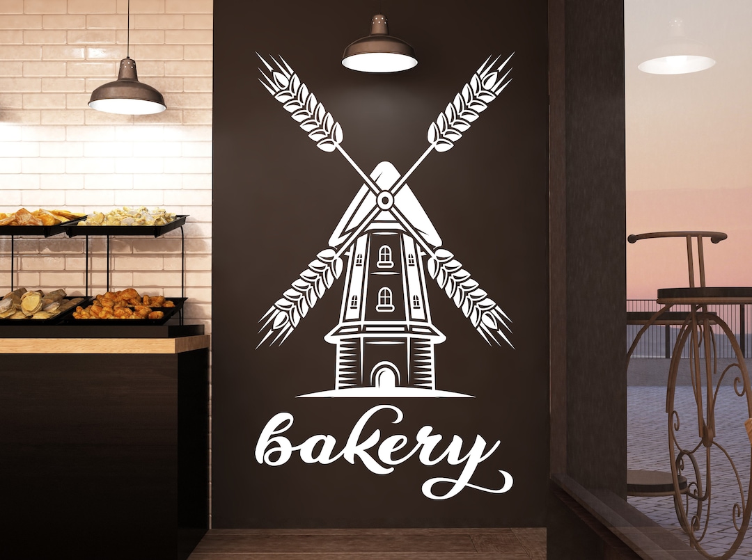 Bakery Wall Art Bakery Wall Sticker Bakery Wall Decal Food Etsy