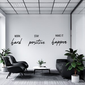 Vinilo decorativo con frases de oficina, vinilo decorativo para oficina, arte mural para oficina, decoración de oficina, vinilos para oficina, motivacional OFC0232