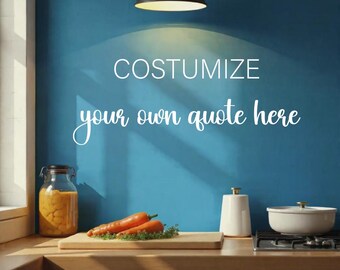Personalized Kitchen Wall Decal – Custom “[Name] Wall Sticker – Quotes Vinyl for Home Decor Personalized Decal KIT0006