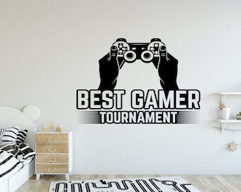 Gamer Wall Decal, Gaming Room Decor, Vinyl Wall Art GM0005