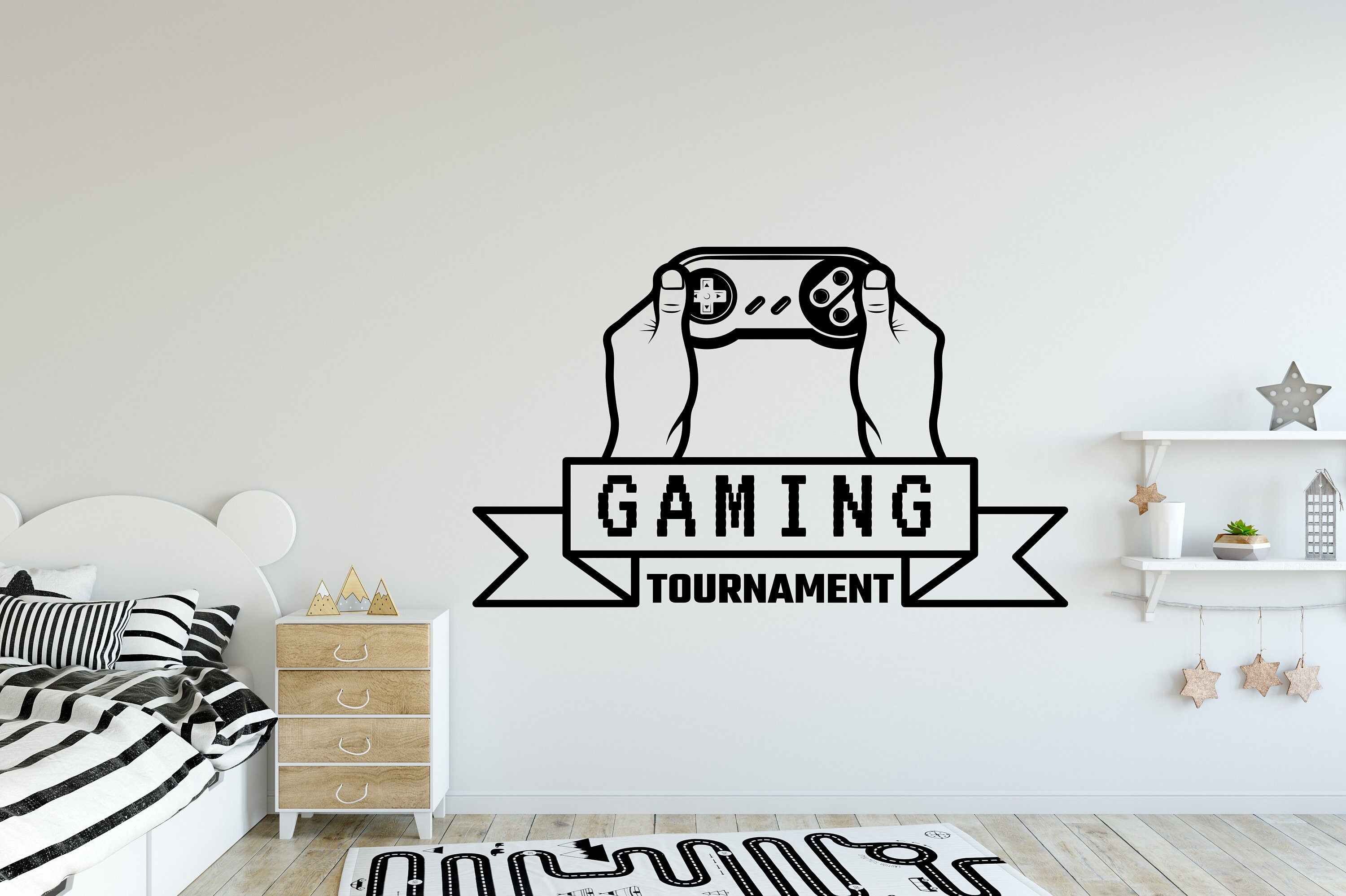 Game Room Decor Game Wall Decal Video Game Vinyl Gamer Room Etsy