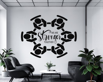 Office Wall Decal,Teamwork Decal, Office Wall Art,Office Decor,Teamwork Wall Decal, Office Wall Decor, Office Decals,Motivational Art TM0032