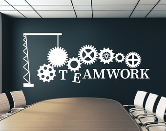 Office Wall Decal,Teamwork Decal, Office Wall Art,Office Decor,Teamwork Wall Decal, Office Wall Decor, Office Decals,Motivational Art TM0008