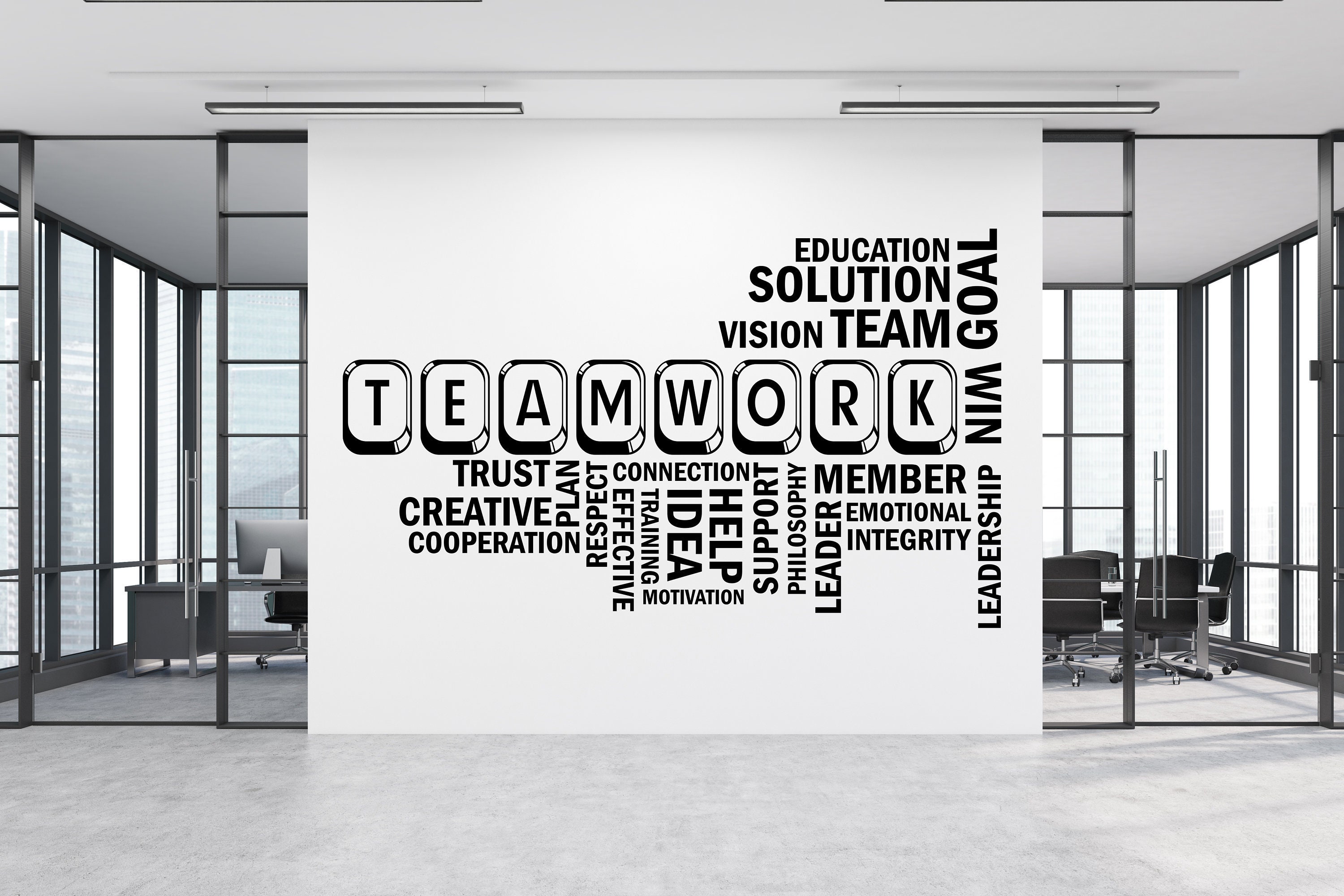Office Wall DecalTeamwork Decal Office Wall ArtOffice Etsy