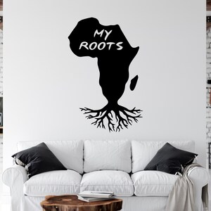 Karte Afrikanischer Wandaufkleber Afrika Wandaufkleber Afrika Wandtattoo Afrika Kontinent Wandaufkleber Arica Wand Kunst Vinyl Buchstabe Wohnkultur AFR0035