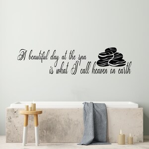 Wall Decals Spa Therapy  Beauty Decal Vinyl Sticker SPA Beauty Salon Art Home Decor Spa Art Wellness Wall Art  Spa Wall Sticker BT0138