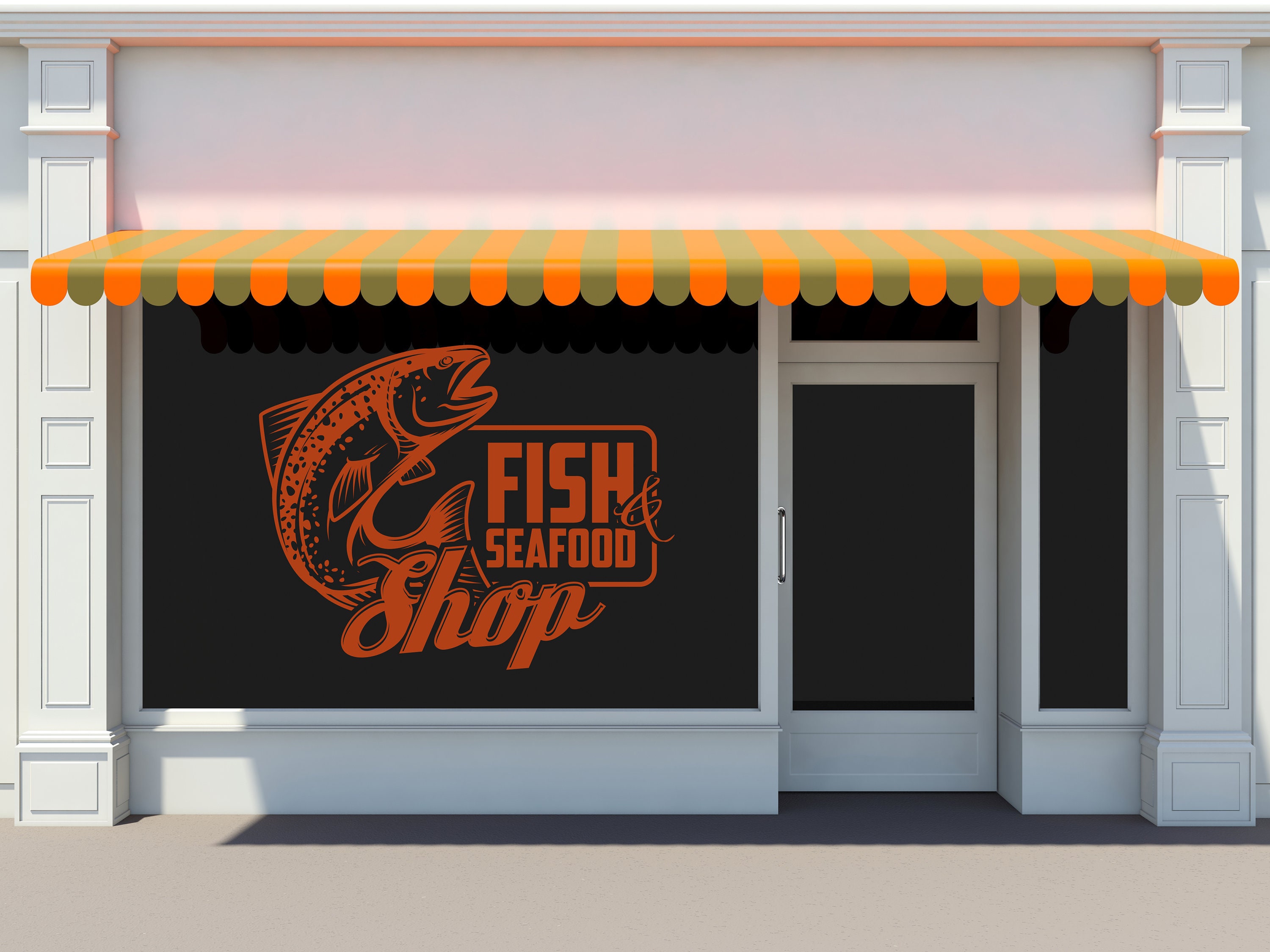 Seafood Wall Decal Fish Shop Decal Seafood Lovers Wall Decal Best Cooking Seafood Restaurant Amazing Food Fish Shop Window Decal CK0236
