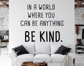 "Be Your Own Kind Of Beautiful" Wall Quote Sticker – Bedroom Decor, UK 231, Edecoruk