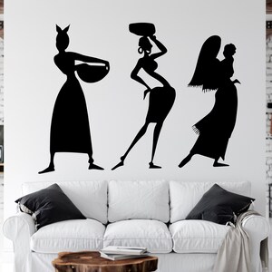 Wunderschöne Afrikanische Frau Wandtattoo Afrikanische Mädchen Wandaufkleber Zitat Schönheitssalon Wandkunst Afrikanische Frauen Wandaufkleber Afrika Karte AFR0020