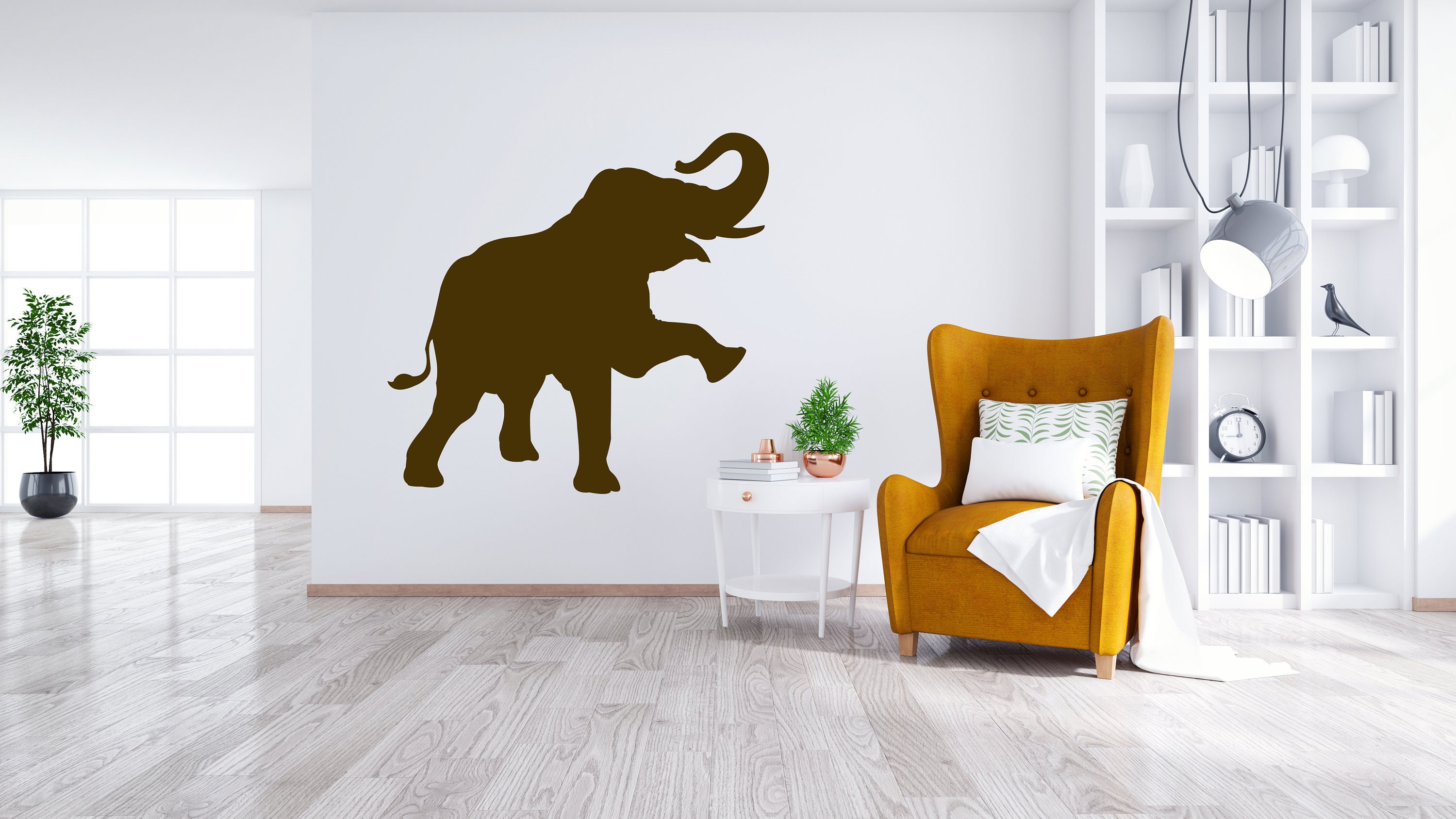 Animal Decal Elephant Decal Amazing Decal Design Elephant Wall Art Paceful Elephant Wall Decal Wonderful Decal Animal Wallstickers AN0023