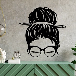 Calcomanía de pared para mujer hermosa, calcomanía de pared para niña, cita de salón de belleza, arte de pared para mujer africana, calcomanía de pared para niña, arte de poder femenino BET0026