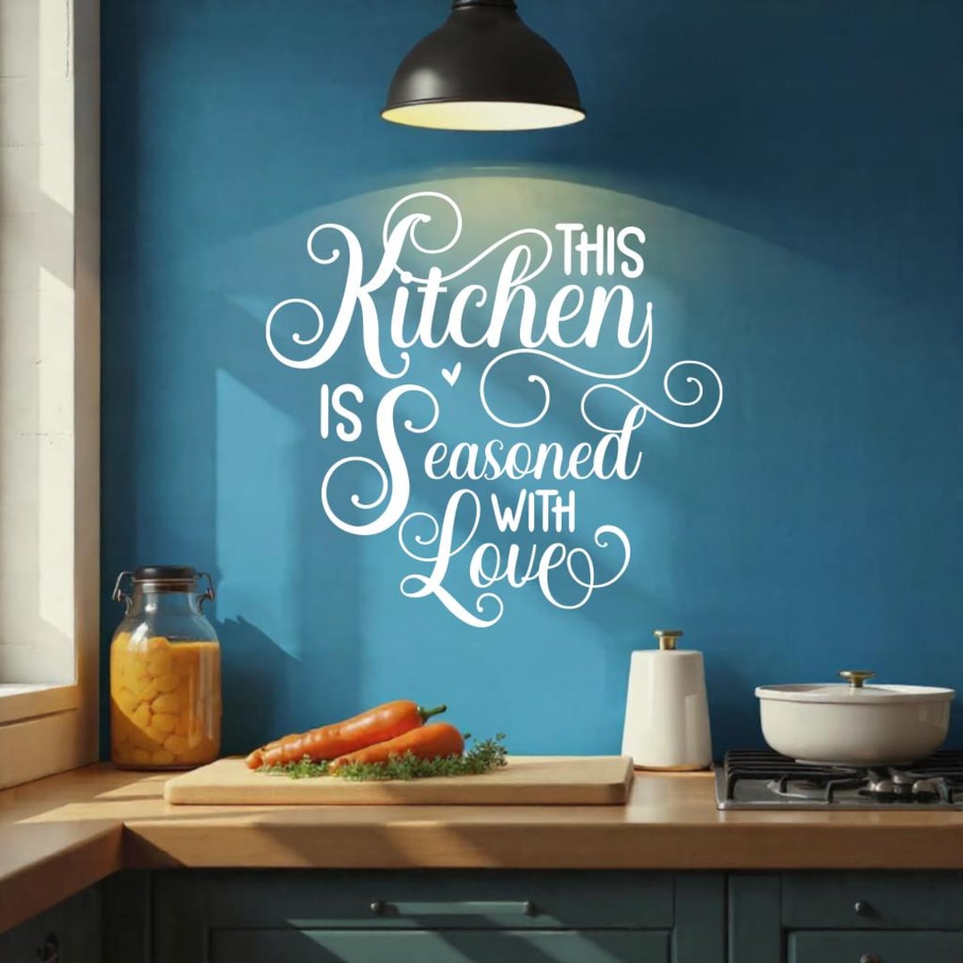 Kitchen Quotes Wall Decal – Funny or Inspirational Vinyl Sticker ...