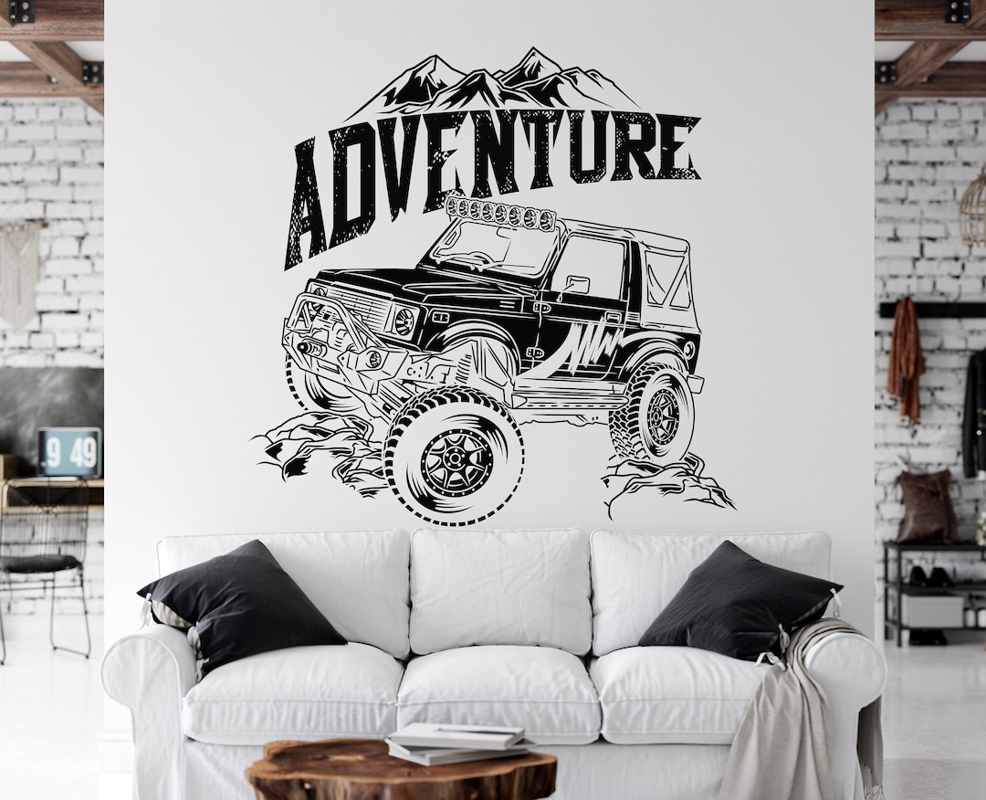 Adventure Wall Decal off Road Wall Decal Car Wall Sticker Camping Wall