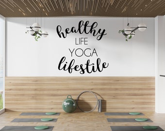 Yoga Decal Meditaton Decal Yoga Wall Art Yoga Decor Namaste Sticker Wall Decor Yoga Motivation Decal StickerNamaste Vinyl Decal YOG0001