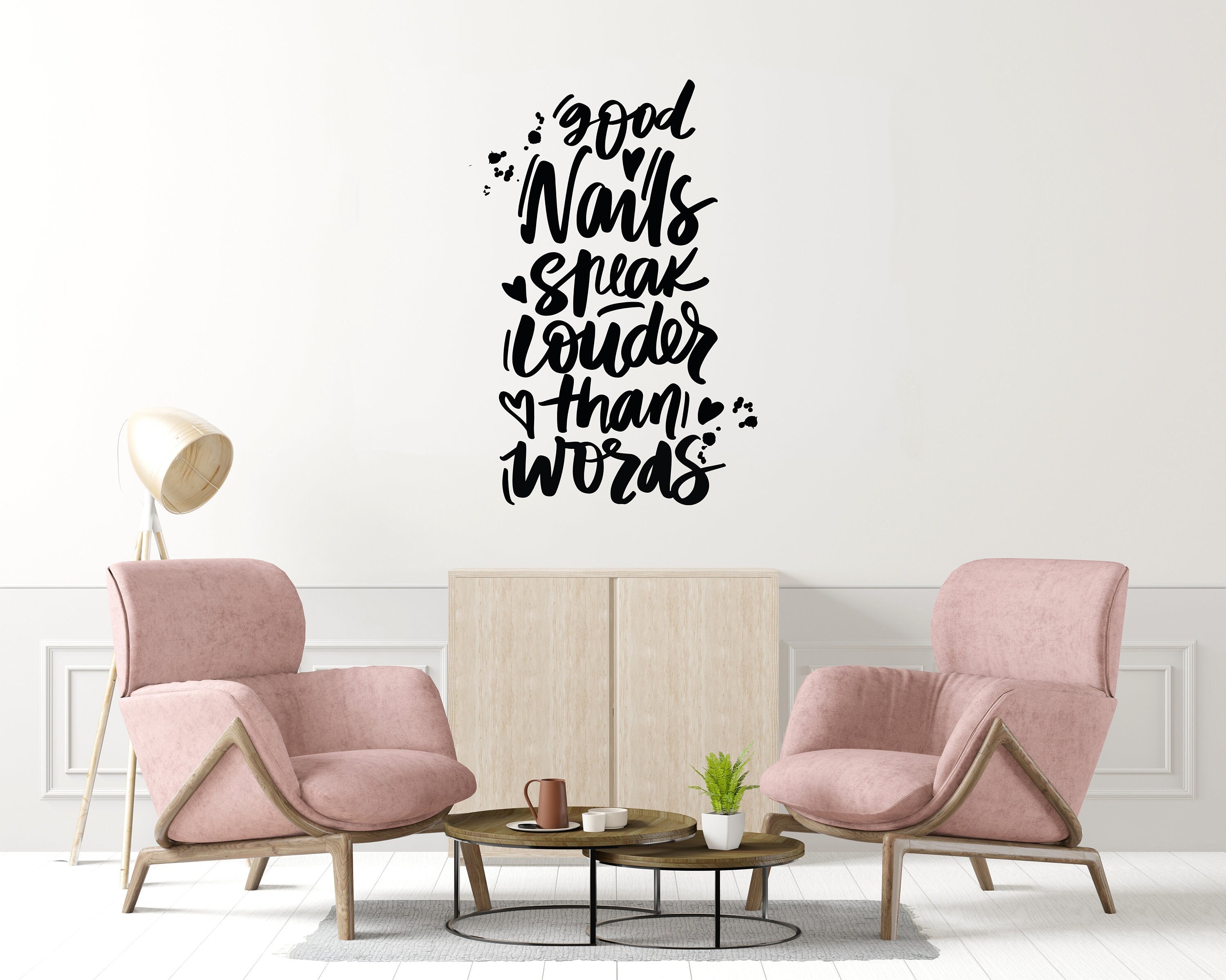 Amazon.com: Colored Nails Wall Mural, Salon Style Wall Stickers, Removable  DIY 3D Living Room Dining Room Penels Home Decor Party Wedding Bedroom  98''Wx70''L(Not Peel and Stick)-Non Woven : Tools & Home Improvement