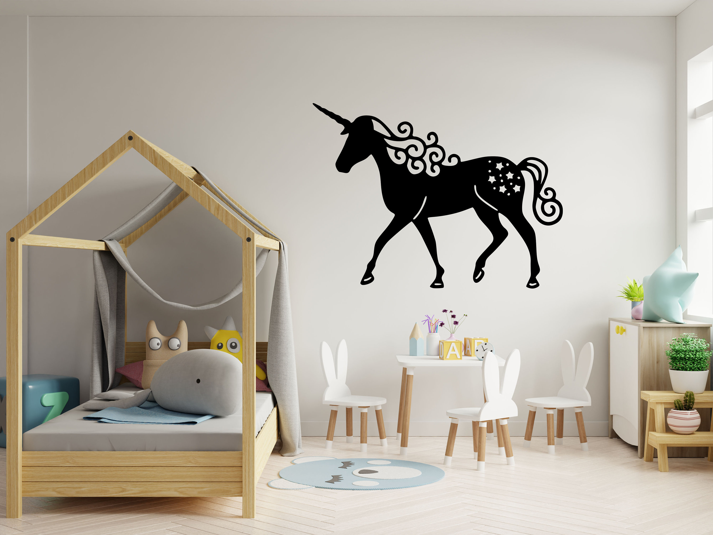 Unicorn Wall Sticker, Unicorn, Unicorn Decal, Unicorn Wall Art , Unicorn  Wall Decal, Unicorn Wall Sticker, Unicorns, Unicorn Decor, KD0058
