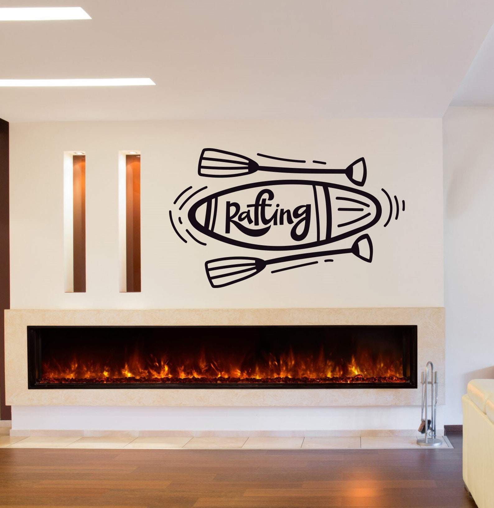 Rafting Wall Decal Home Design Camper Wallstickers Adventure Etsy