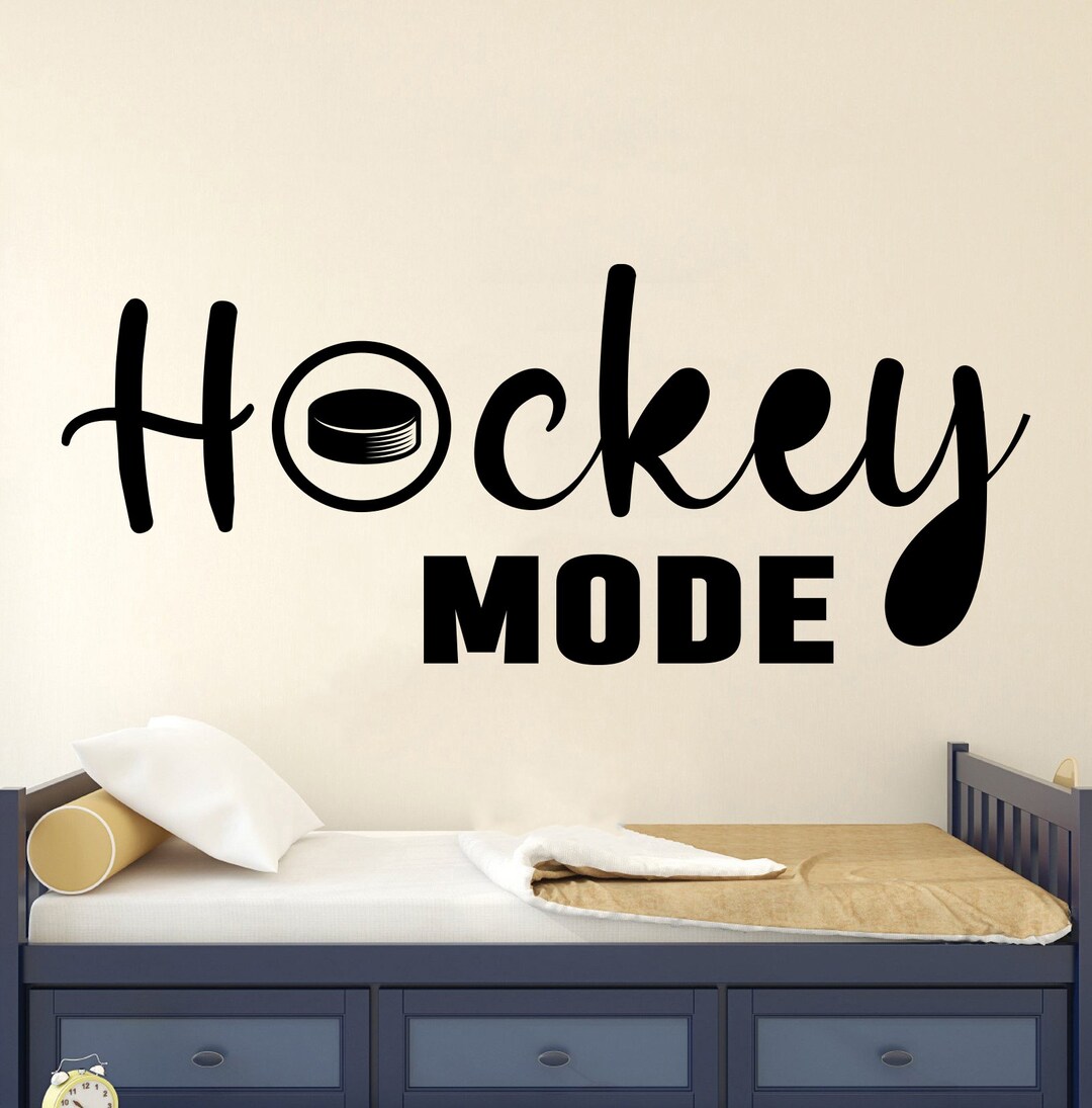 Hockey Quotes Wall Decal Sports Wall Decal Hockey Player Hockey Wall