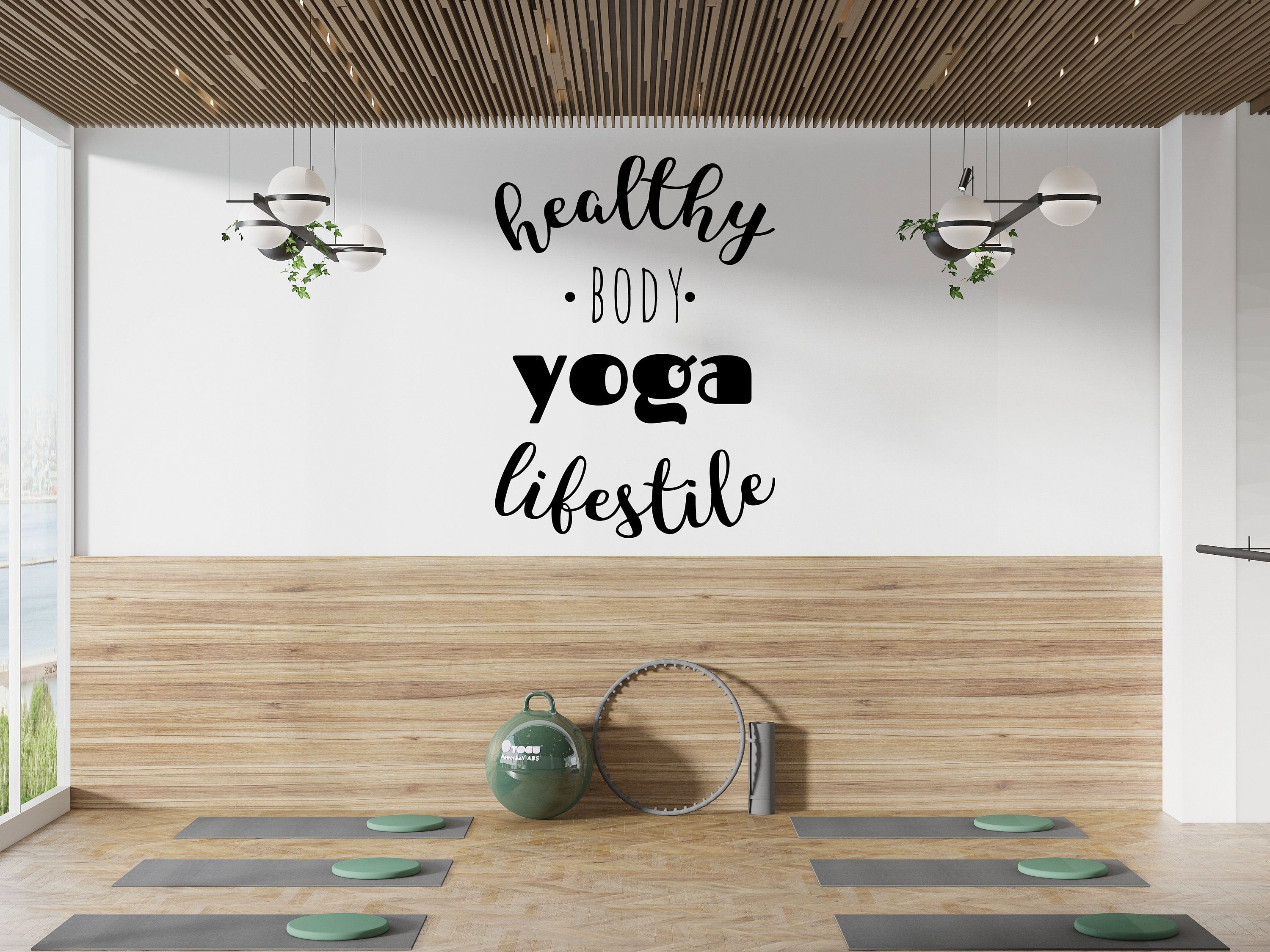 Yoga Decal Meditaton Decal Yoga Wall Art Yoga Decor Namaste Sticker ...