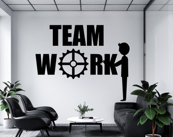 Office Wall Decal,Teamwork Decal, Office Wall Art,Office Decor,Teamwork Wall Decal, Office Wall Decor, Office Decals,Motivational Art TM0107